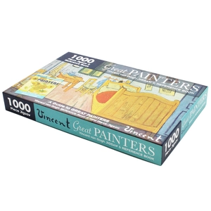 Bìa sách 1000 piece jigsaw & reference book: great painters vincent van gogh