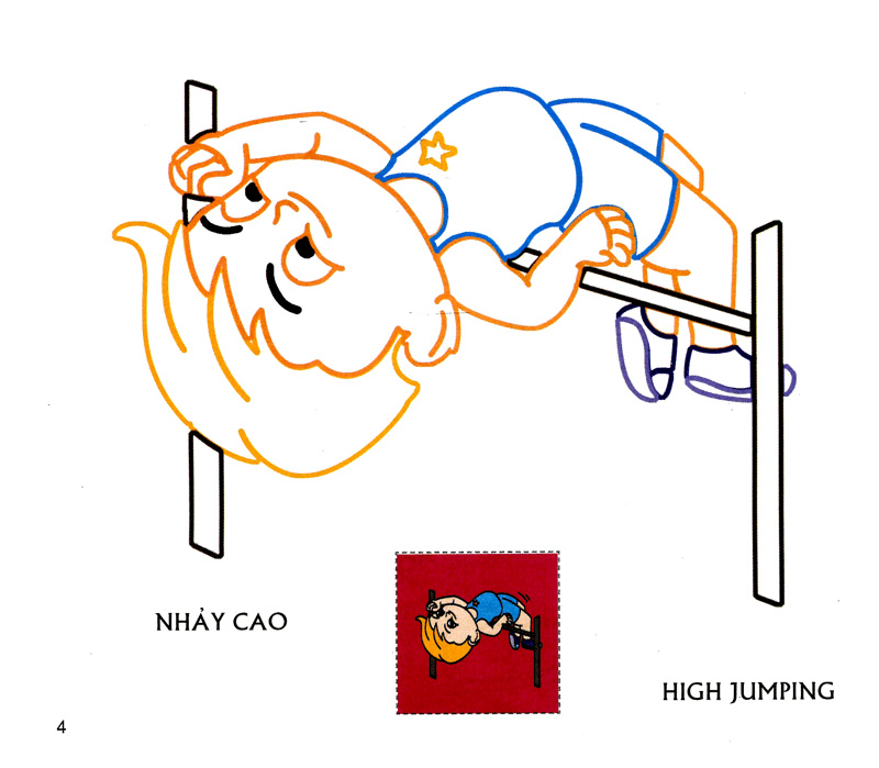 bé tập tô màu - bé là vận động viên (tái bản 2019) - Ảnh 6