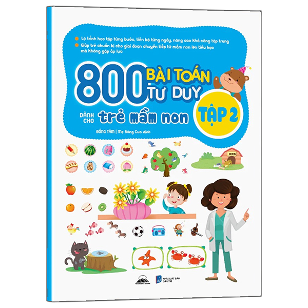 Bộ 800 Bài Toán Tư Duy Dành Cho Trẻ Mầm Non - Tập 3 - Ảnh 3