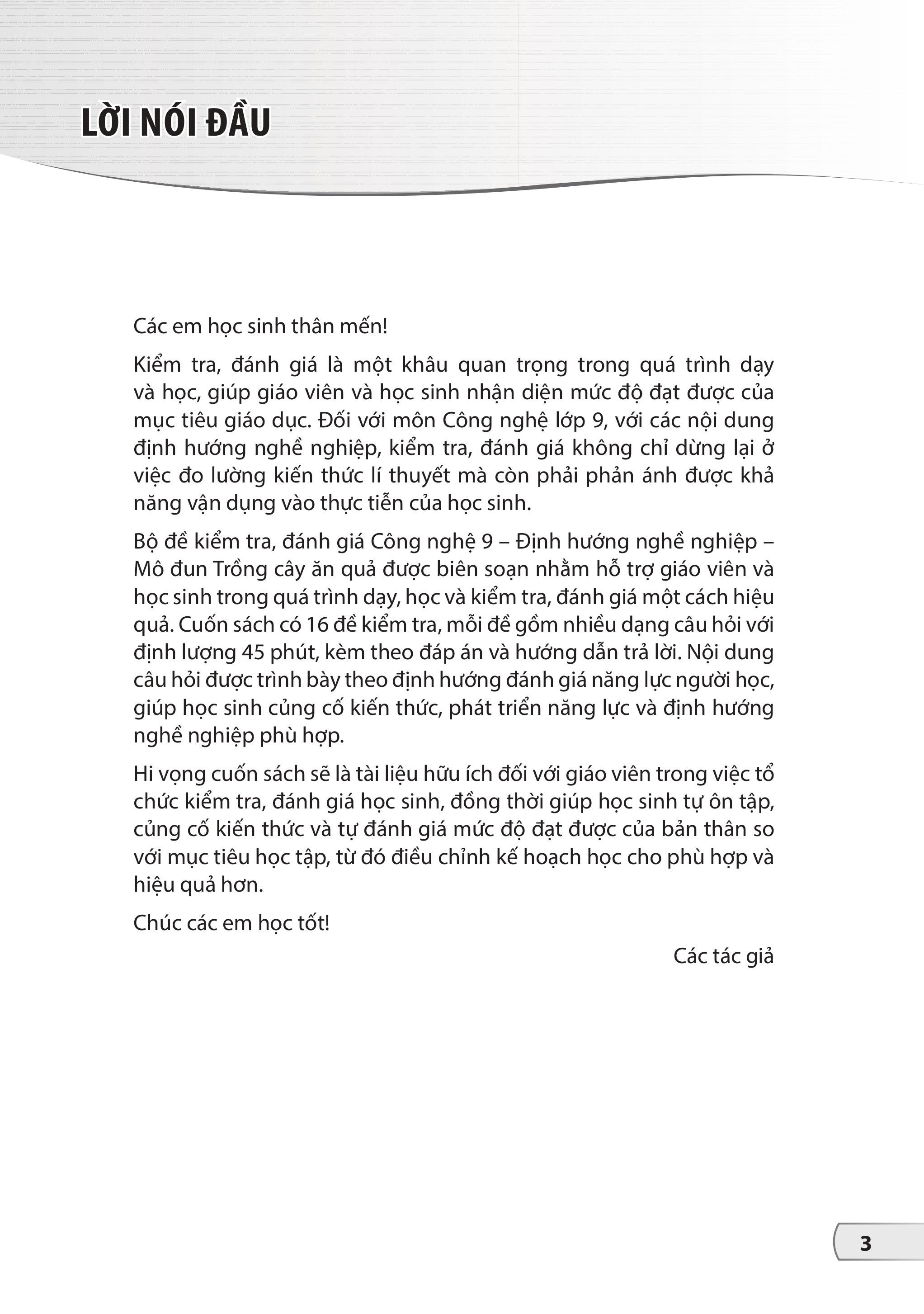Bộ Bộ Đề Kiểm Tra, Đánh Giá Công Nghệ 9 - Định Hướng Nghề Nghiệp - Mô Đun Trồng Cây Ăn Quả - Ảnh 5
