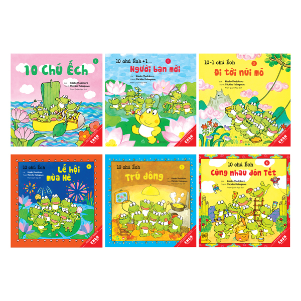 Bộ
Bộ Sách Ehon Nhật Bản - 10 Chú Ếch - Phần 3 - Tập 13-18 (Bộ 6 Cuốn) - Ảnh 11