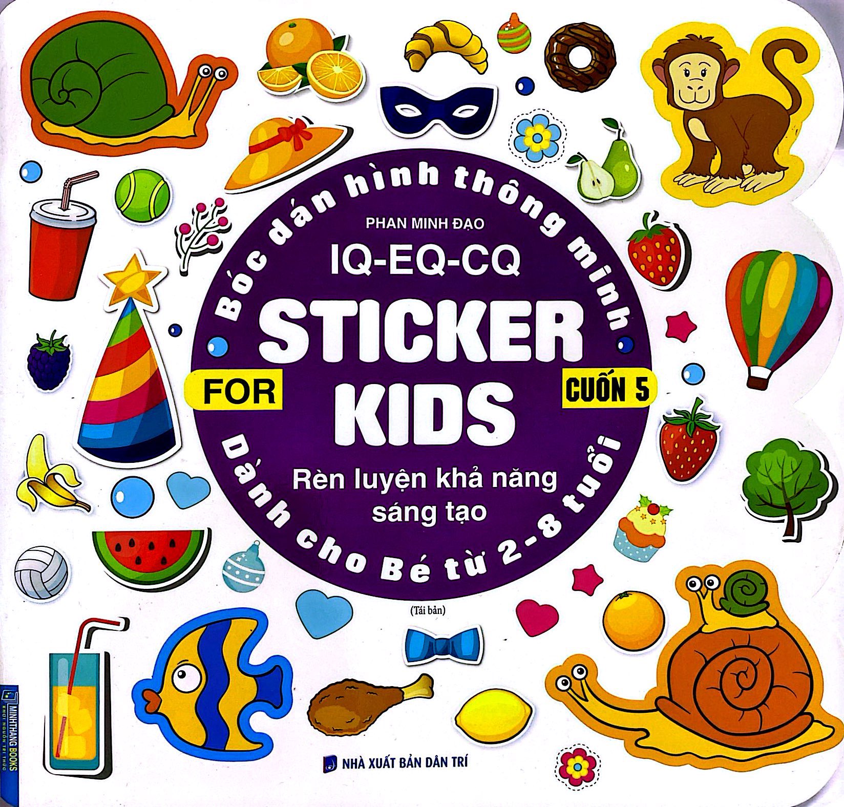bộ bóc dán hình thông minh iq-eq-cq - sticker for kids - cuốn 5 (tái bản 2023) - Ảnh 2