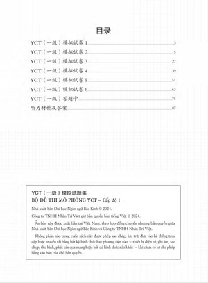 bộ đề thi mô phỏng yct - cấp độ 1 - Ảnh 3