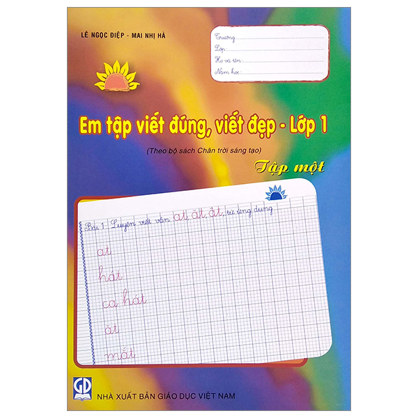 Bo
						
										
										Em Tap Viet Dung, Viet Dep - Lop 1 - Tap 1 (Theo Bo Sach Chan Troi Sang Tao)