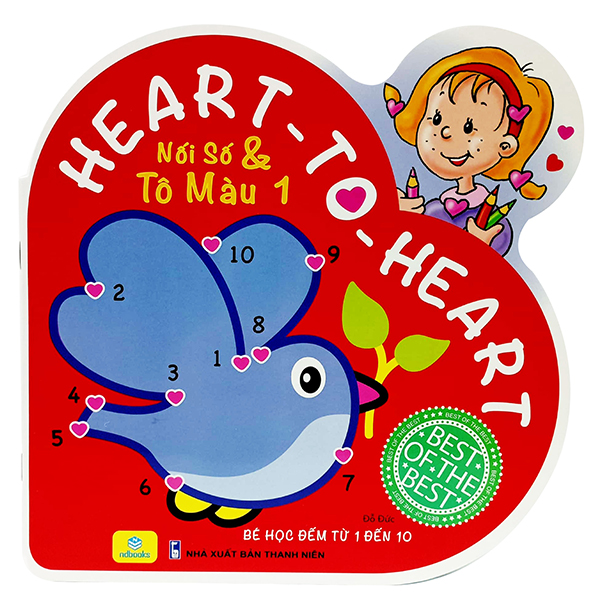 bộ heart to heart - nối số và tô màu 1
