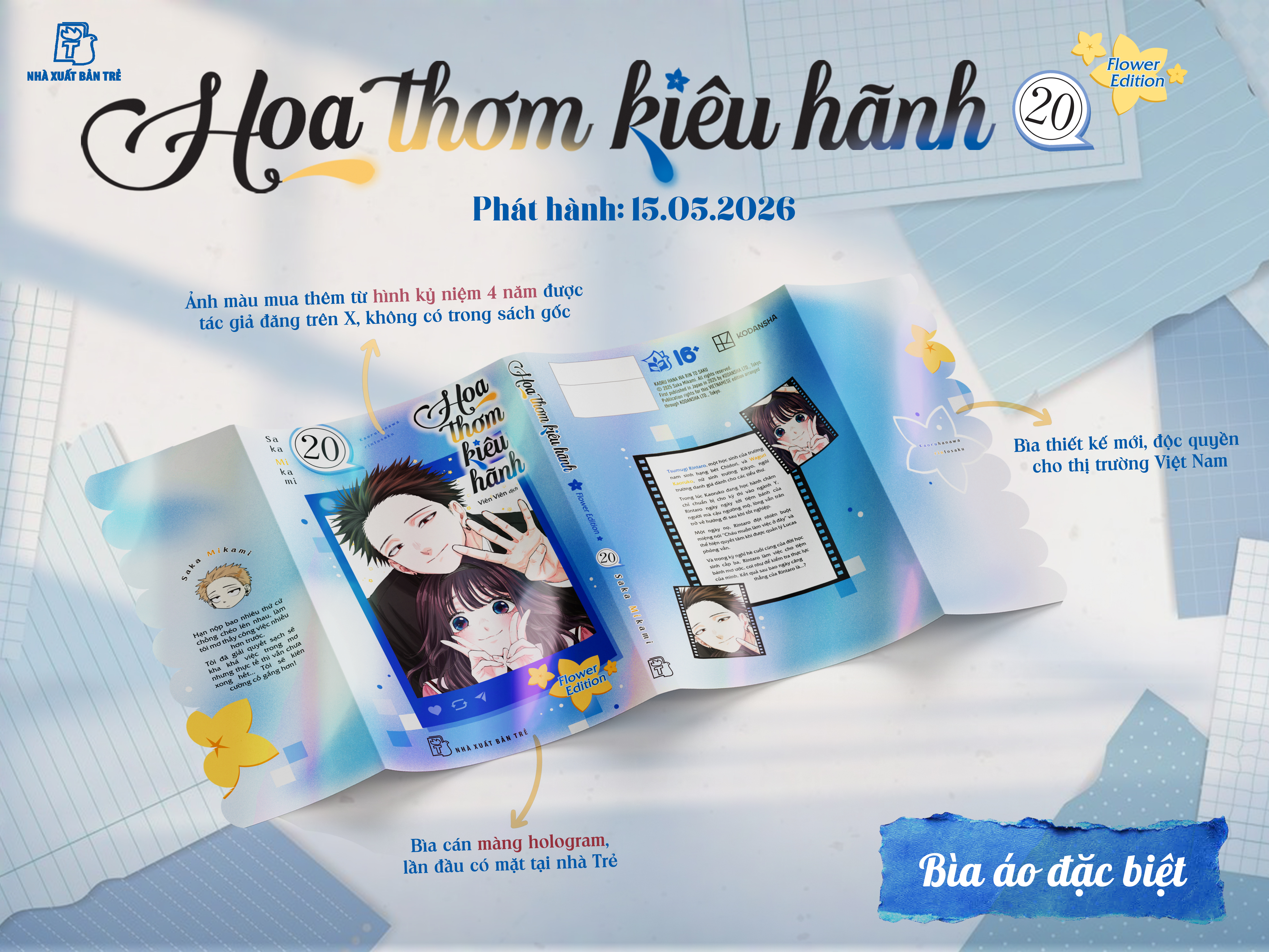 Bộ Hoa Thơm Kiêu Hãnh - Tập 20 - Flower Edition - Tặng Kèm Card + Postcard + Lót Ly + Album Đựng Postcard + Shikishi + Hộp Giấy Đựng Quà - Ảnh 11