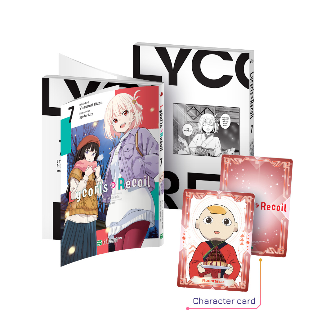 Bộ Lycoris Recoil - Tập 7 - Bản Sưu Tầm - Tặng Kèm Character Card + Clear Card + Magnet + Photocard + Standee Acrulic - Ảnh 3