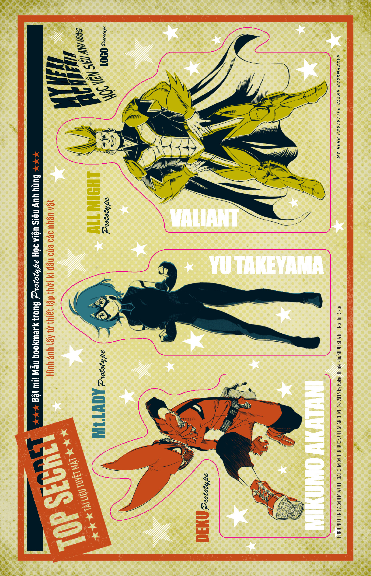 Bộ Official Character Book - My Hero Academia - Học Viện Siêu Anh Hùng - Ultra Archive - Tặng Kèm Set Bookmark PVC + Bảng Sticker - Ảnh 4