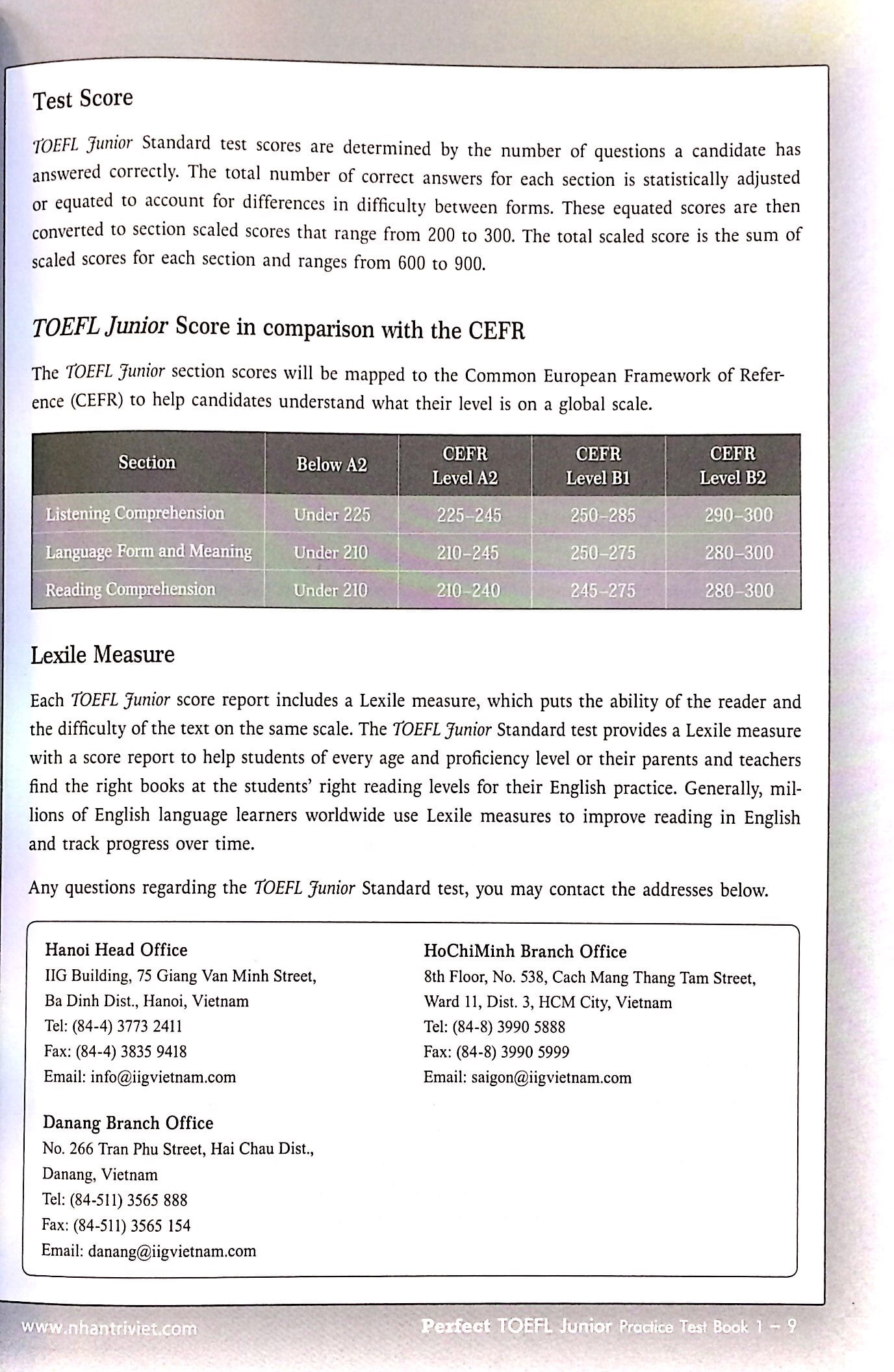 bộ perfect toefl junior_practice test_book 1 (+cd) - Ảnh 5