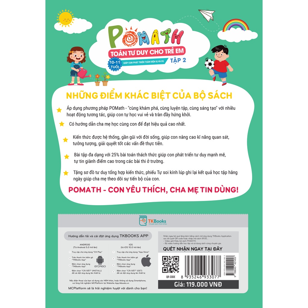 Bộ Pomath - Toán Tư Duy Cho Trẻ Em 10 - 11 Tuổi (Tập 1 + 2) (Bộ 2 Tập) - Ảnh 6