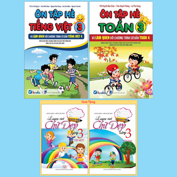Bộ Sách Ôn Tập Hè Tiếng Việt 2 + Ôn Tập Hè Toán 2 (Bộ 2 Cuốn) - Tặng Kèm Sách Luyện Viết Chữ Đẹp Lớp 2 - Tập 1 + Tập 2 - Ảnh 7