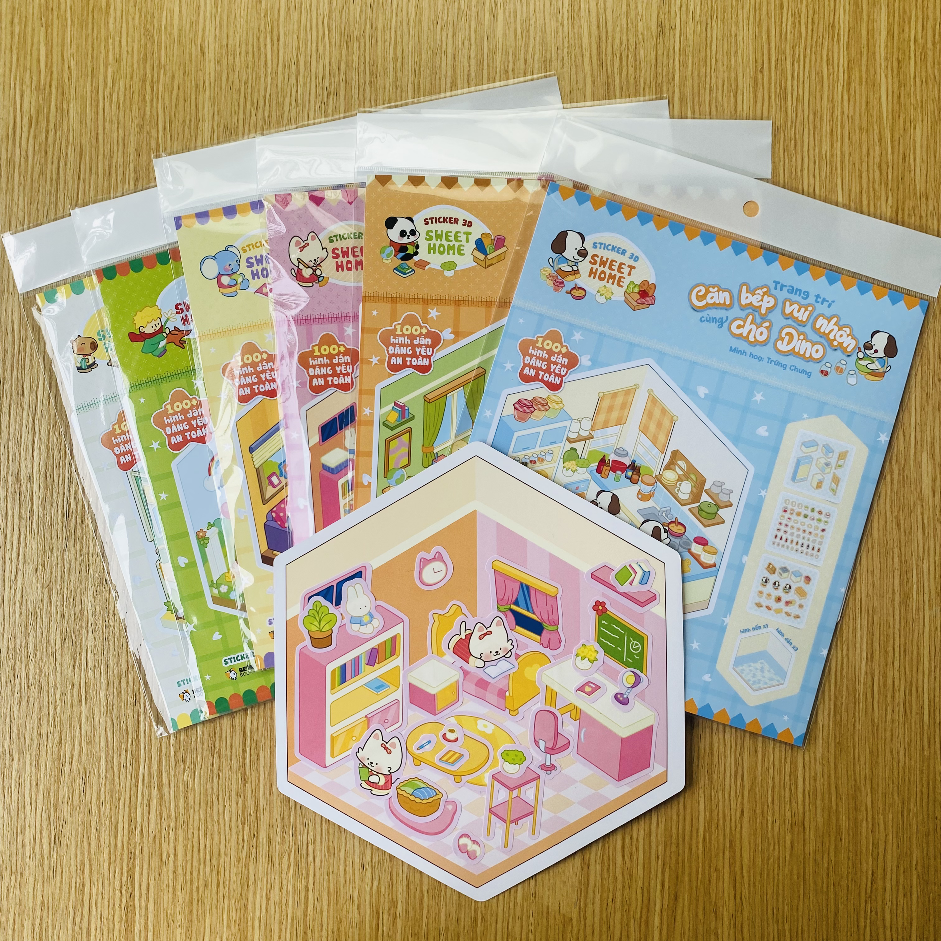 Bộ Sticker 3D Sweet Home - Trang Trí Căn Bếp Vui Nhộn Cùng Chó Dino - Ảnh 8
