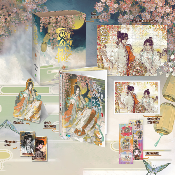 Bộ Thiên Quan Tứ Phúc - Tập 5 - Bản Sưu Tầm - Bìa Cứng - Tặng Kèm Set 2 Card Nhân Vật + Set 2 Photostrip + Puzzle 300 Miếng + Standee Giấy + Box Nam Châm