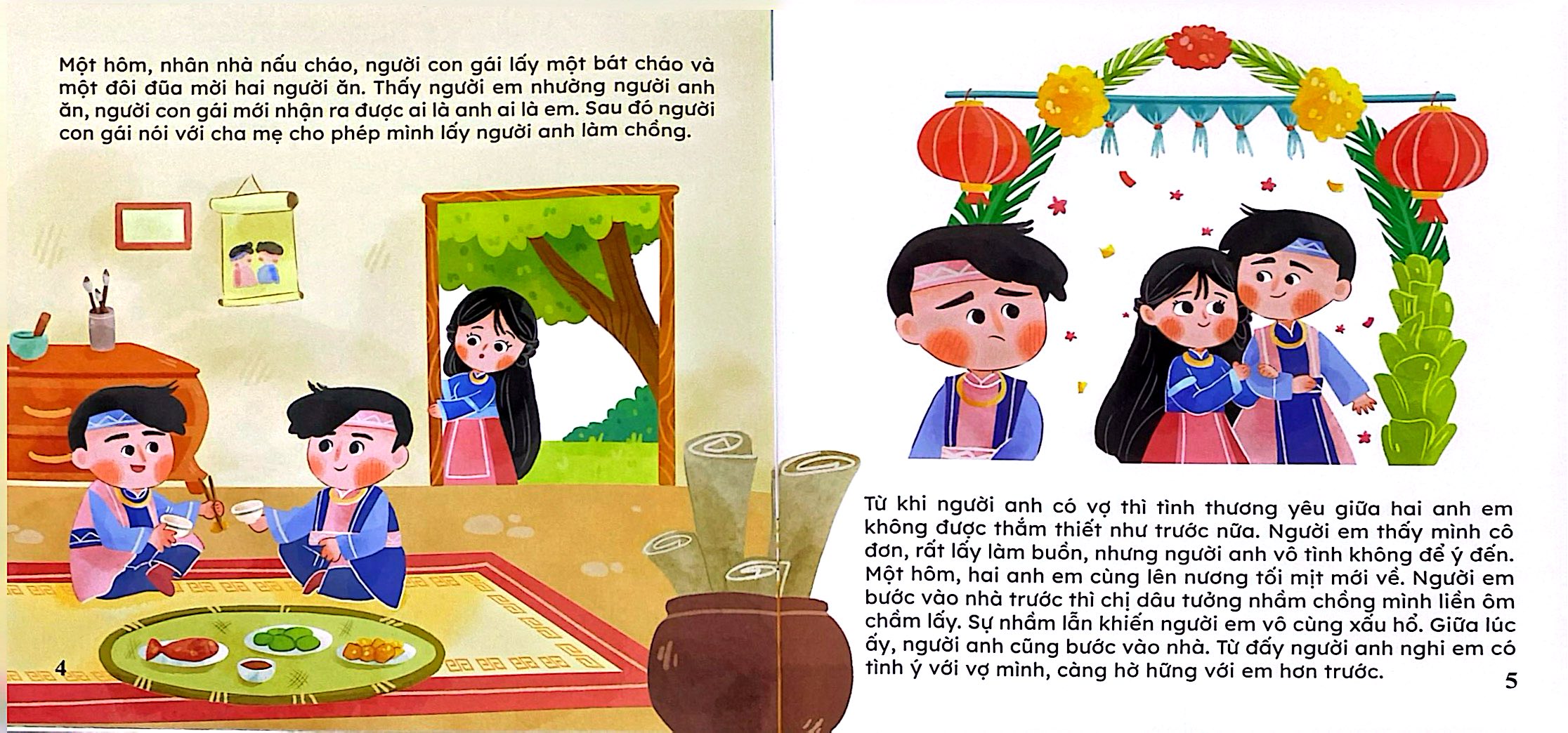 Bộ Truyện Cổ Tích Việt Nam Cho Bé - Sự Tích Trầu Cau - Ảnh 4