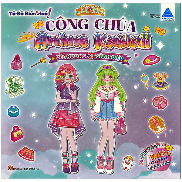 Bộ Tủ Đồ Biến Hoá Công Chúa Anime Kawaii - Dễ Thương Hay Sành Điệu