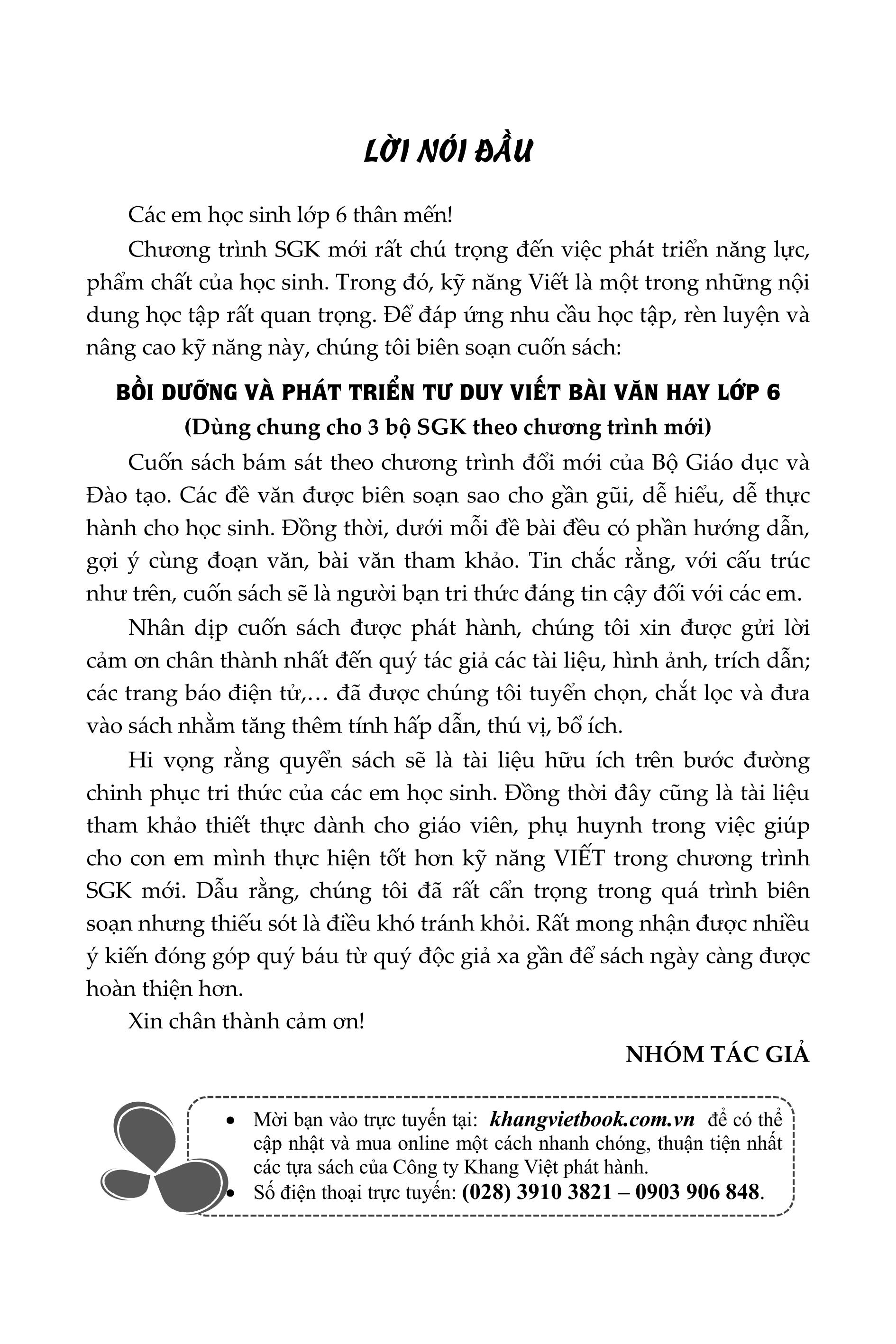 bồi dưỡng và phát triển tư duy viết bài văn hay lớp 6 - Ảnh 3