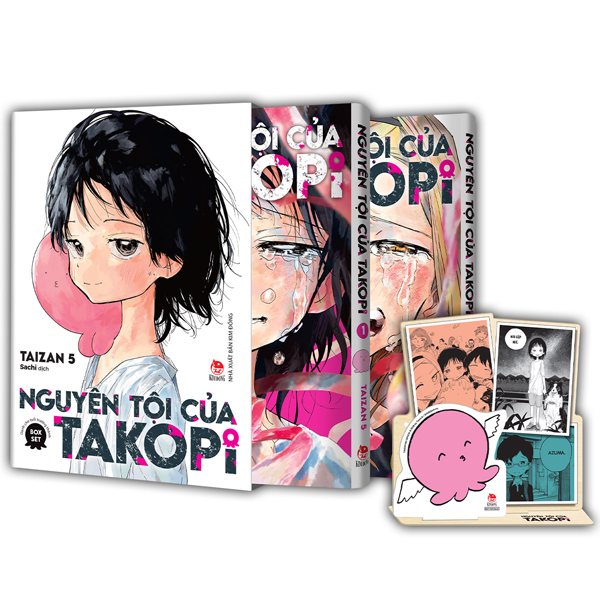 Boxset Nguyên Tội Của Takopi - Tập 1 + Tập 2 (Hộp 2 Tập) - Tặng Kèm Standee Giấy Bồi