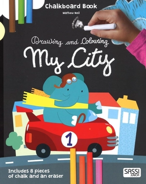Bìa sách chalkboard book: my city