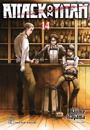 combo manga - attack on titan - tập 14 - bản thường + bản đặc biệt (bộ 2 cuốn) - tặng kèm 1 bookmark nam châm + 2 huy hiệu quân đồn trú và quân cảnh vệ - Ảnh 2