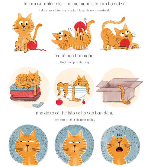 Ehon Song Ngữ - The King Cat - Vua Mèo (Từ 3 - 6 Tuổi) - Ảnh 2