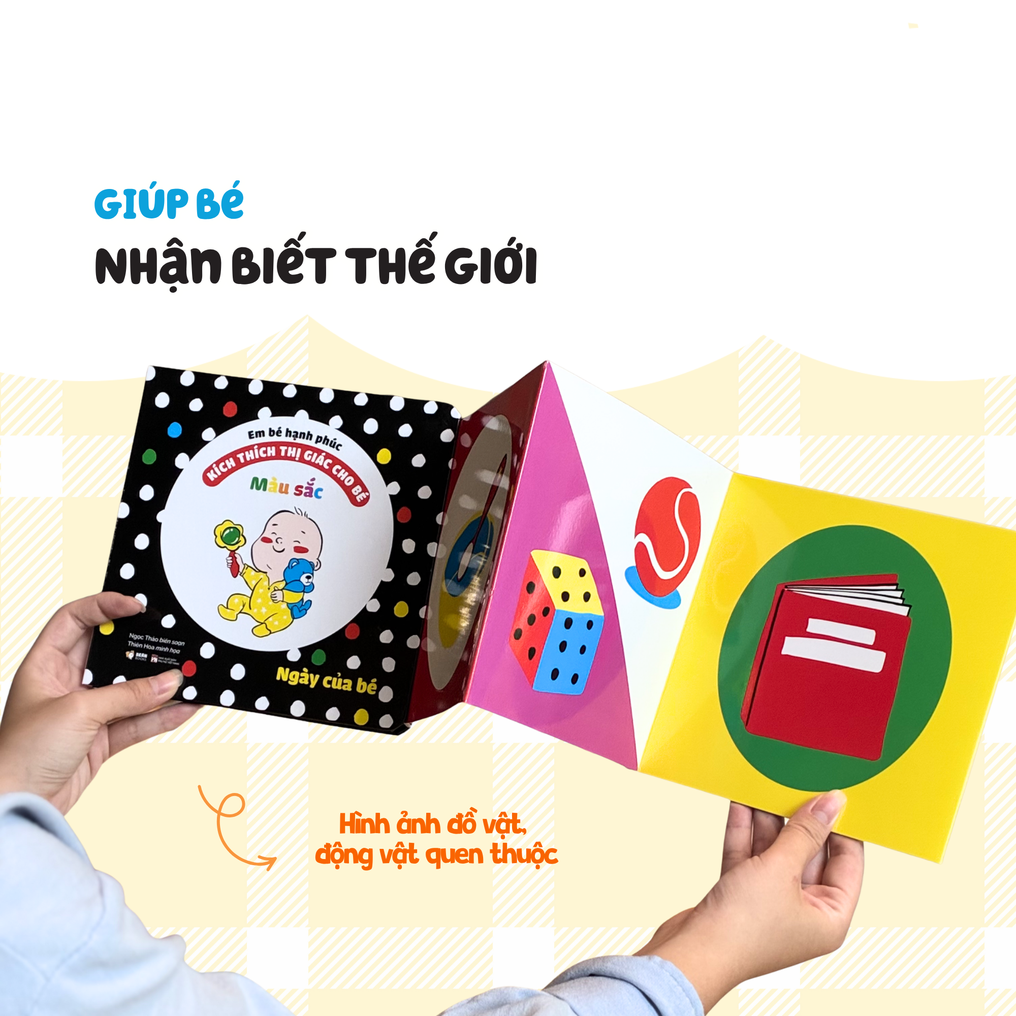 Em Bé Hạnh Phúc - Kích Thích Thị Giác Cho Bé - Đen Và Trắng - Hình Khối - Bìa Cứng - Ảnh 9