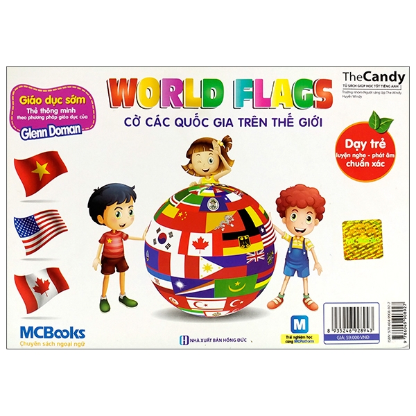 flashcard dạy trẻ theo phương pháp glenn doman - cờ các quốc gia trên thế giới