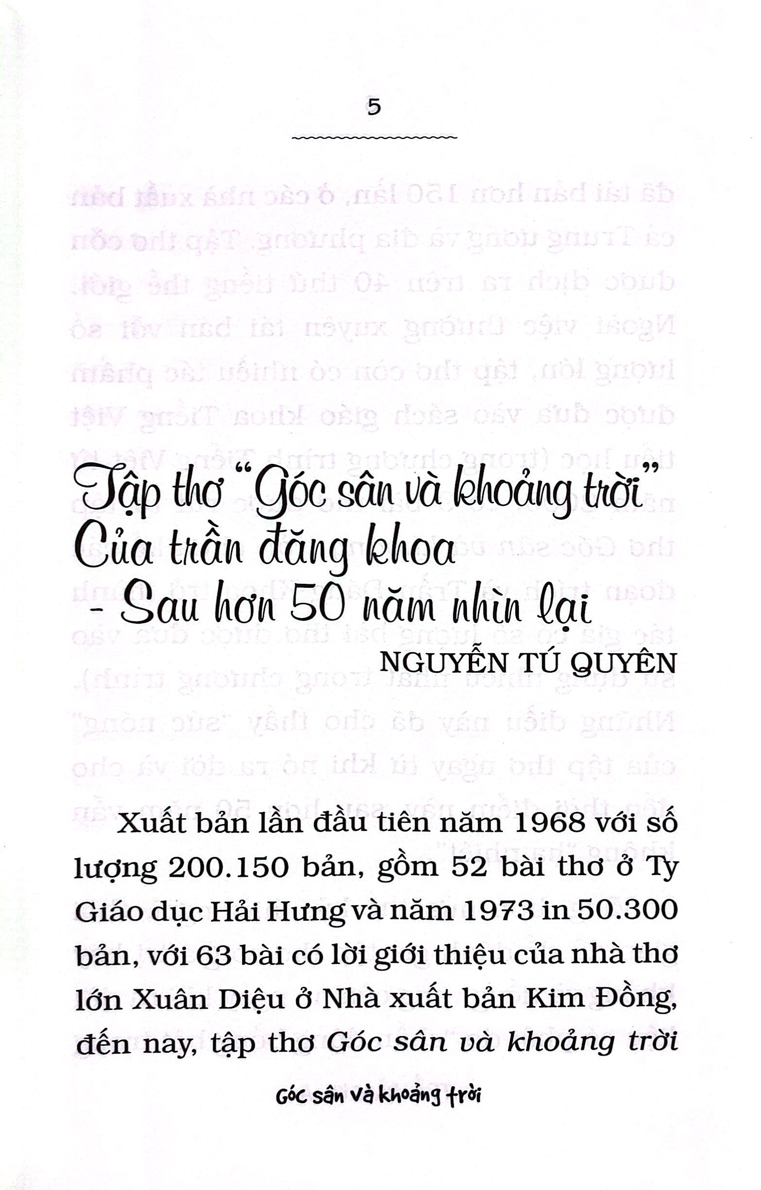 góc sân và khoảng trời - tinh tuyển (tái bản 2023) - Ảnh 3