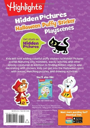 halloween hidden pictures puffy sticker playscenes - Ảnh 13