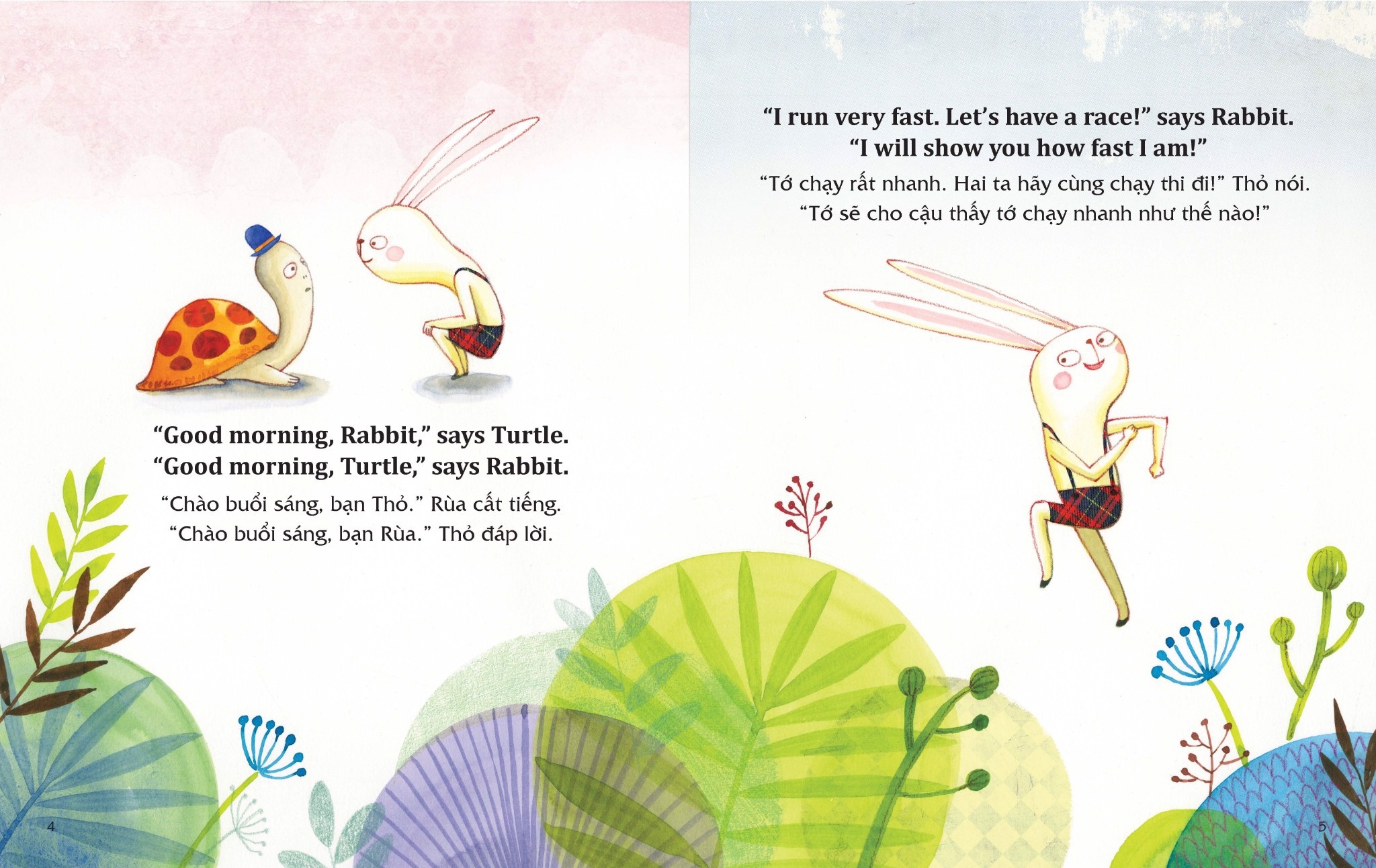 học tiếng anh cùng truyện ngụ ngôn aesop - thỏ và rùa - the rabbit and the turtle - Ảnh 3