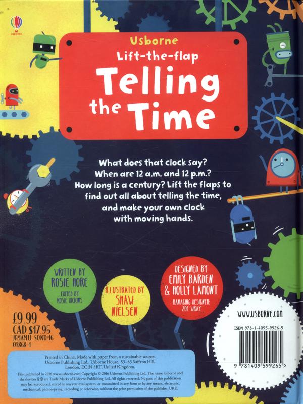 lift-the-flap telling the time - Ảnh 6