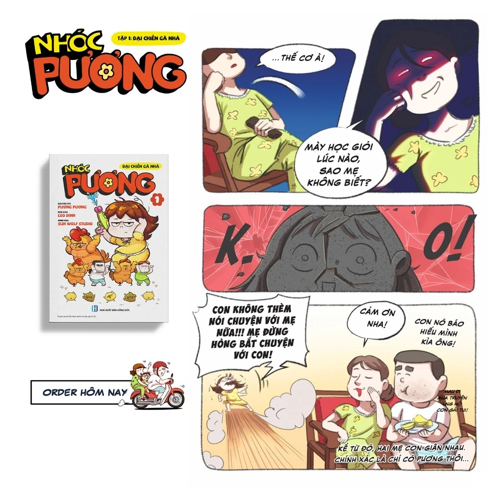 nhóc pương - tập 1 - đại chiến gà nhà - bản đặc biệt - tặng kèm bookmark pvc trong suốt + cặp móc khóa độc đáo - Ảnh 6