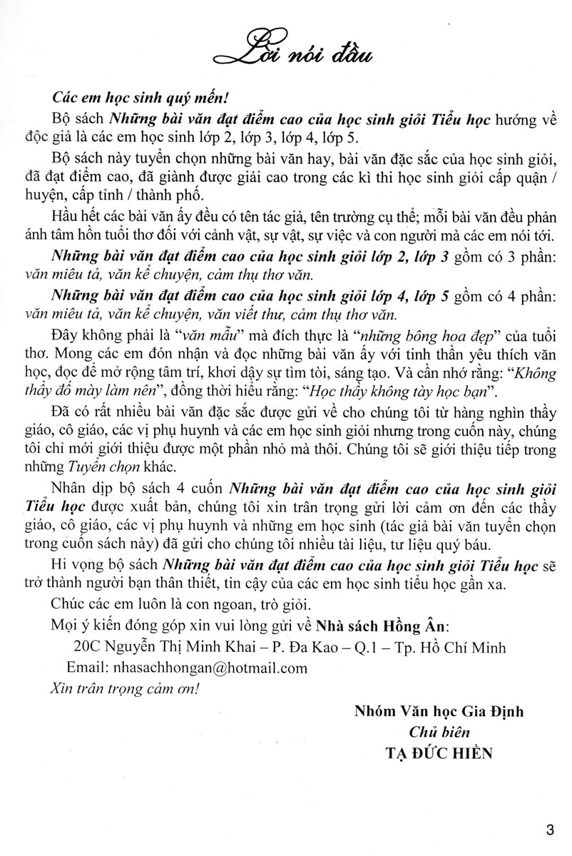 Những Bài Văn Đạt Điểm Cao Của Học Sinh Giỏi Lớp 4 - Ảnh 2