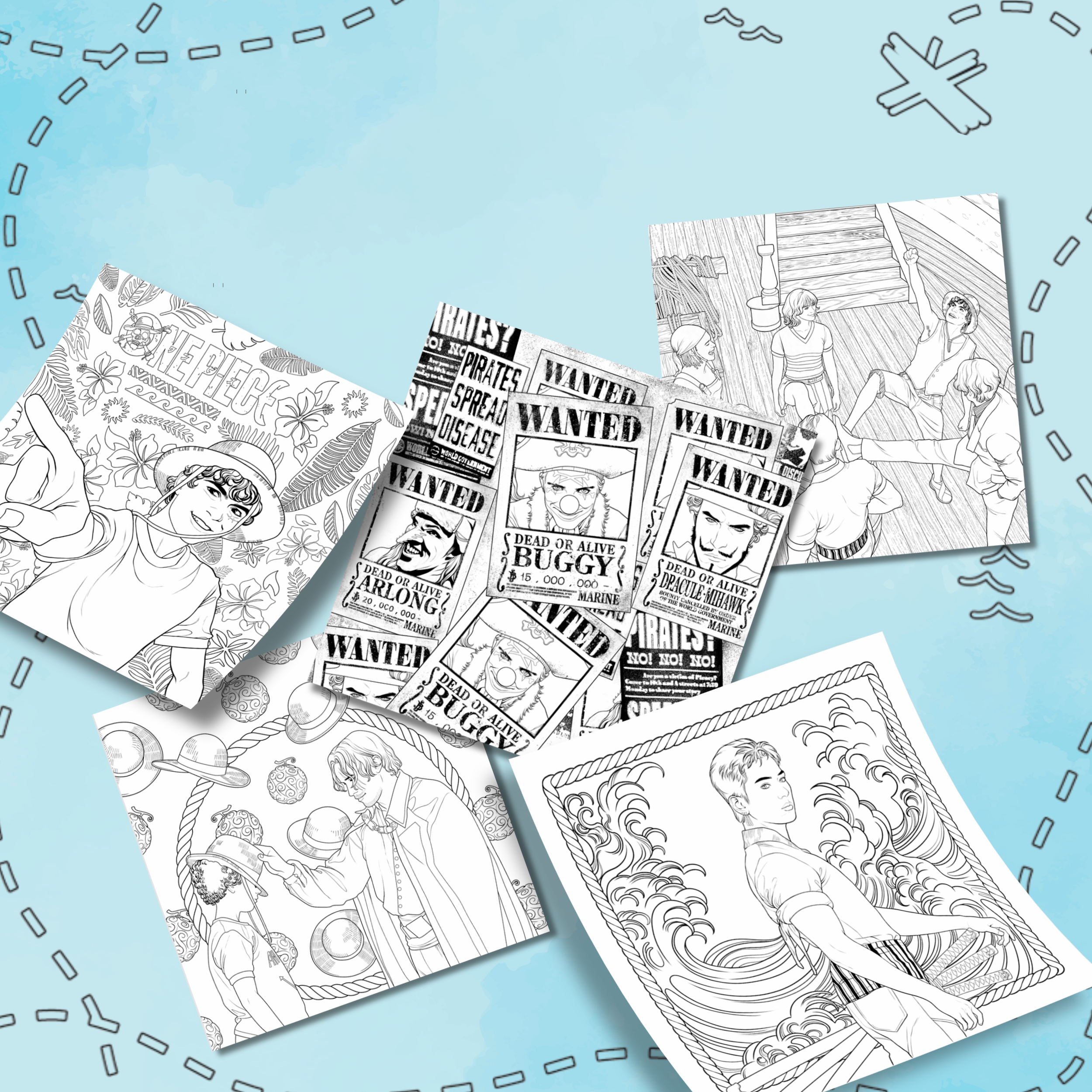 One Piece - Sách Tô Màu Chính Thức Phiên Bản Live Action - Bản Đặc Biệt - Tặng Kèm Poster One Piece - Ảnh 11