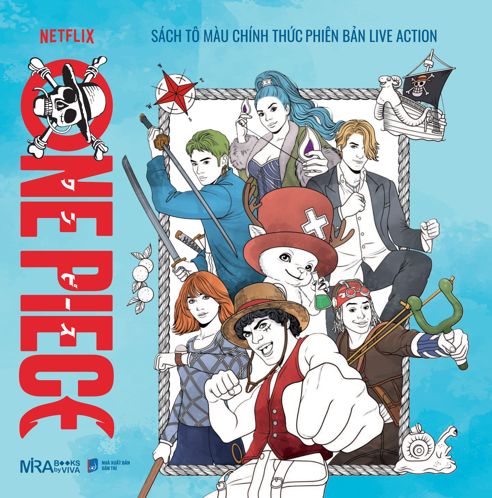 One Piece - Sách Tô Màu Chính Thức Phiên Bản Live Action - Bản Đặc Biệt - Tặng Kèm Poster One Piece - Ảnh 7