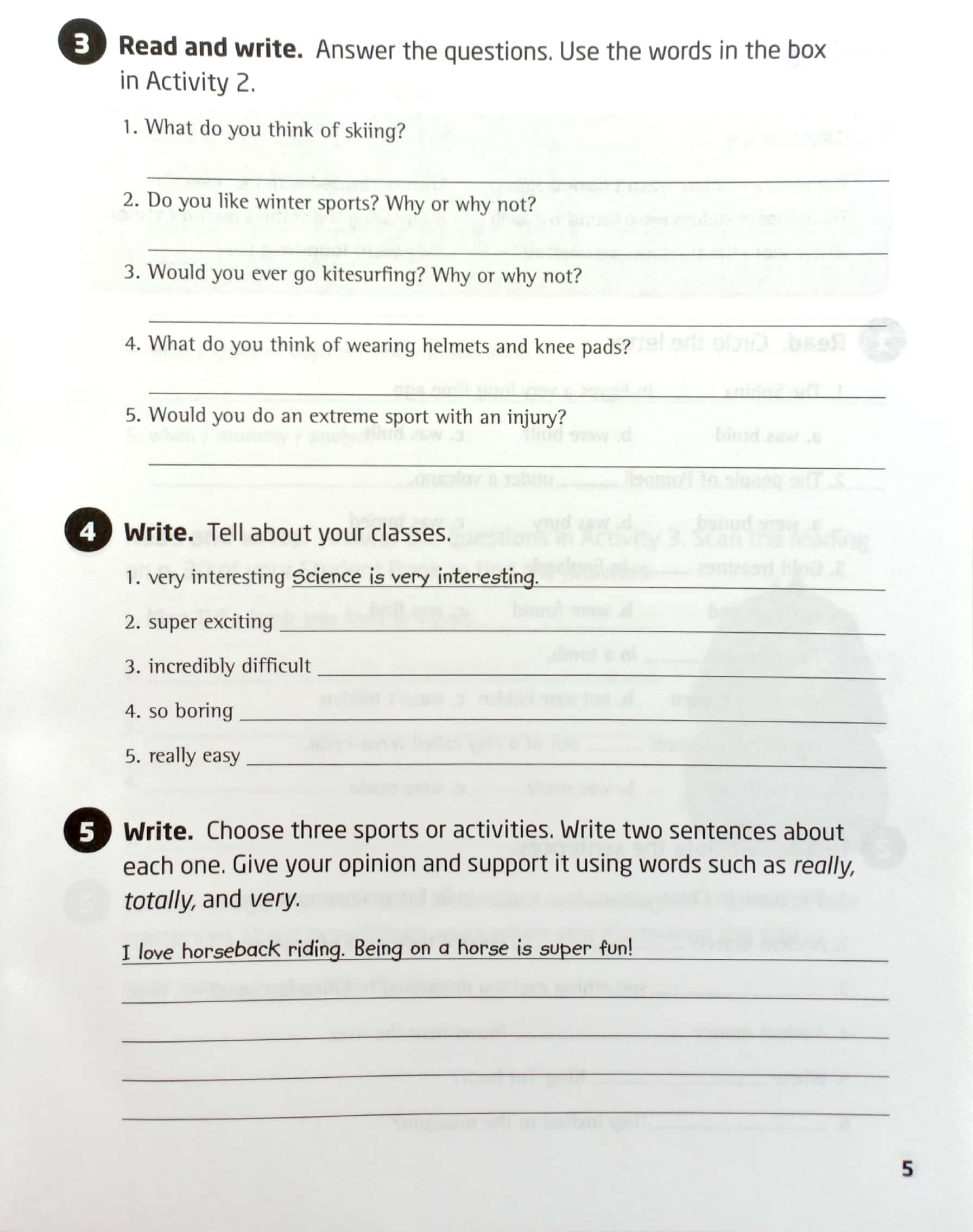 our world 6: grammar workbook - Ảnh 7