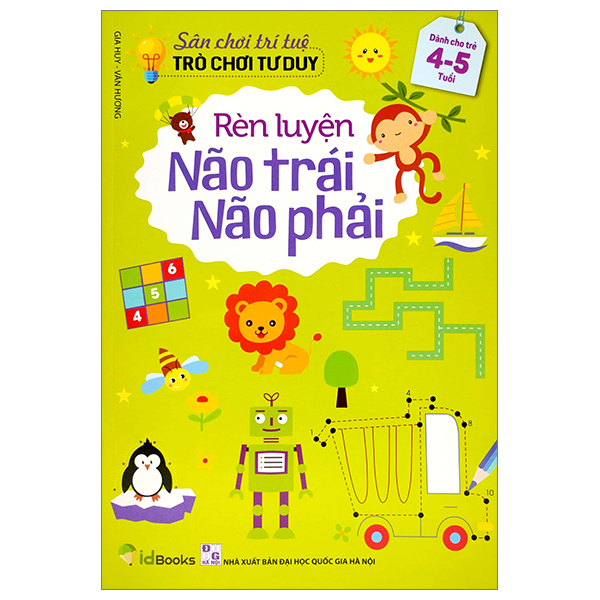 rèn luyện não trái não phải dành cho 4-5 tuổi (tái bản 2023)