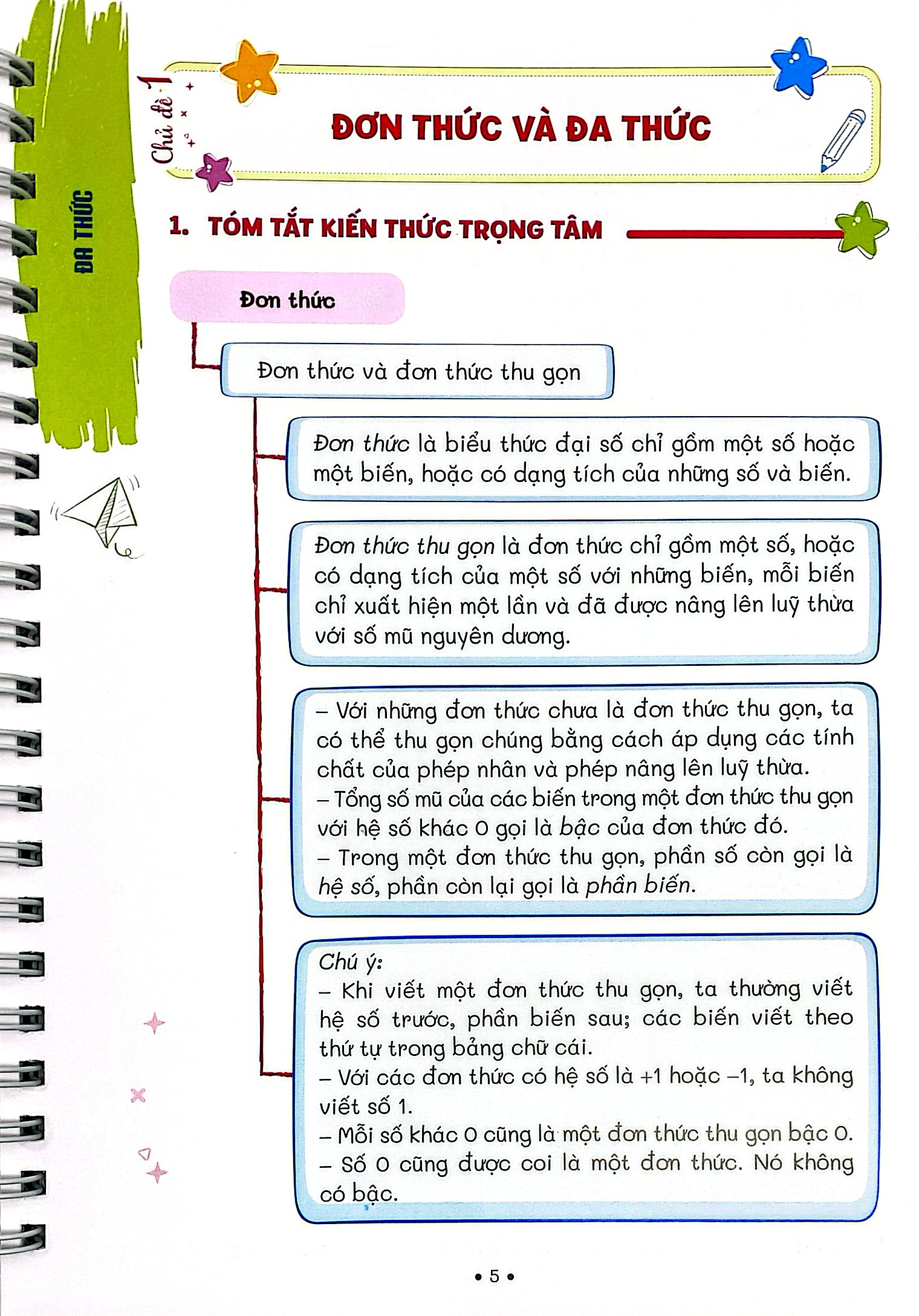 Sổ Tay Trọng Tâm Kiến Thức Toán 8 - Ảnh 5