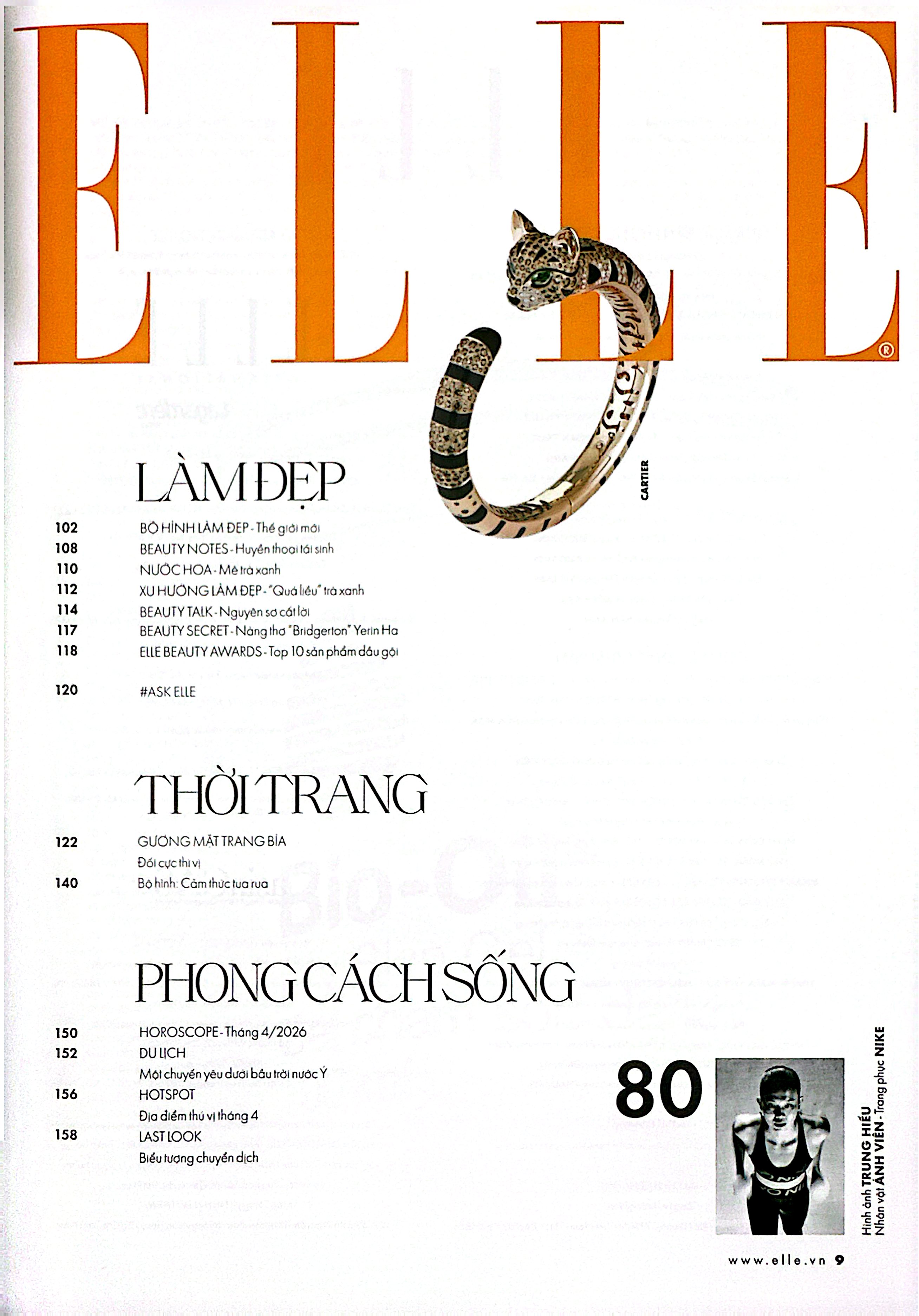Tạp Chí Phái Đẹp Elle 2026 - The Big Fashion Reset - Bìa Người Mẫu Lenka - Ảnh 5