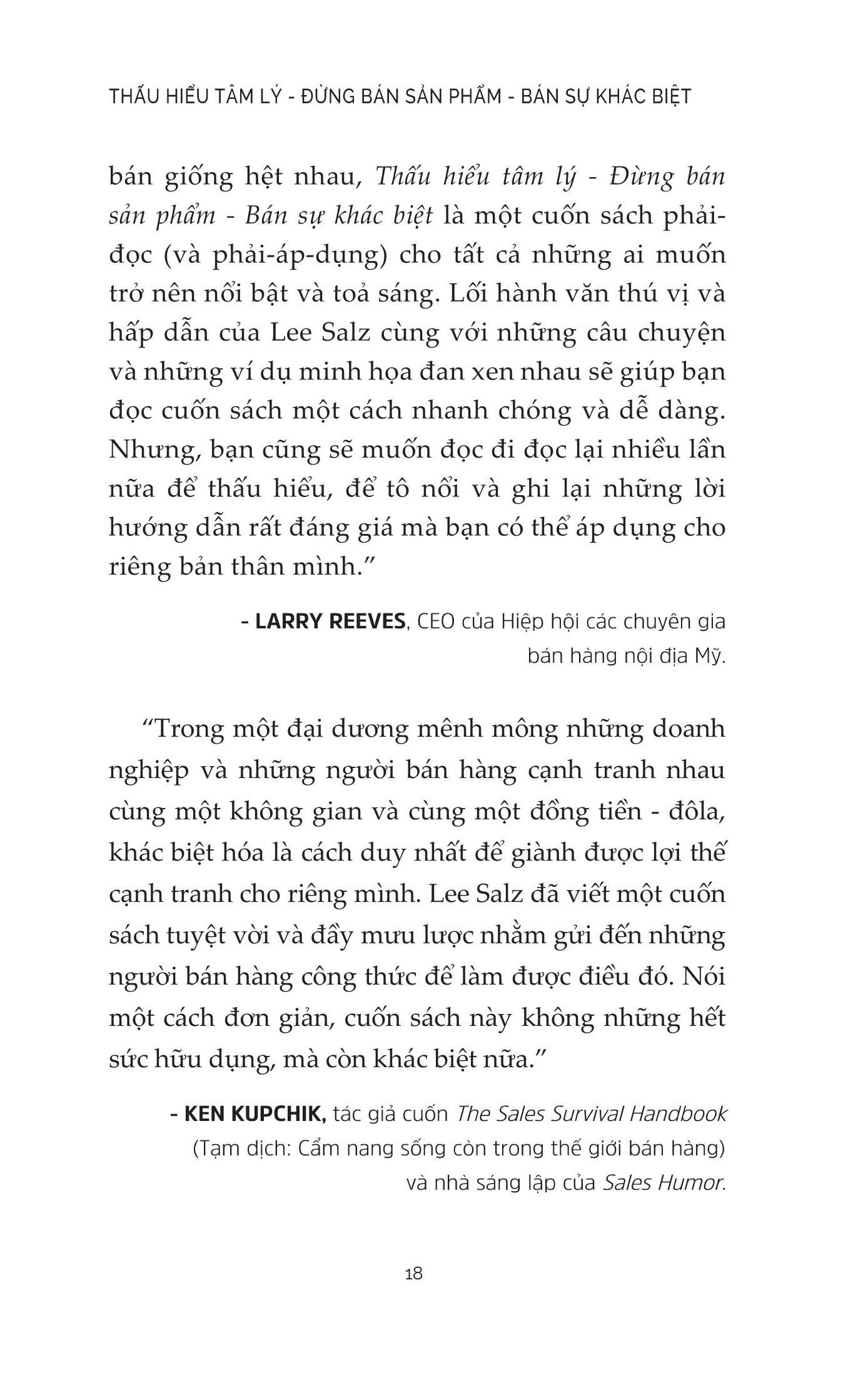 thấu hiểu tâm lý - đừng bán sản phẩm - bán sự khác biệt - Ảnh 14