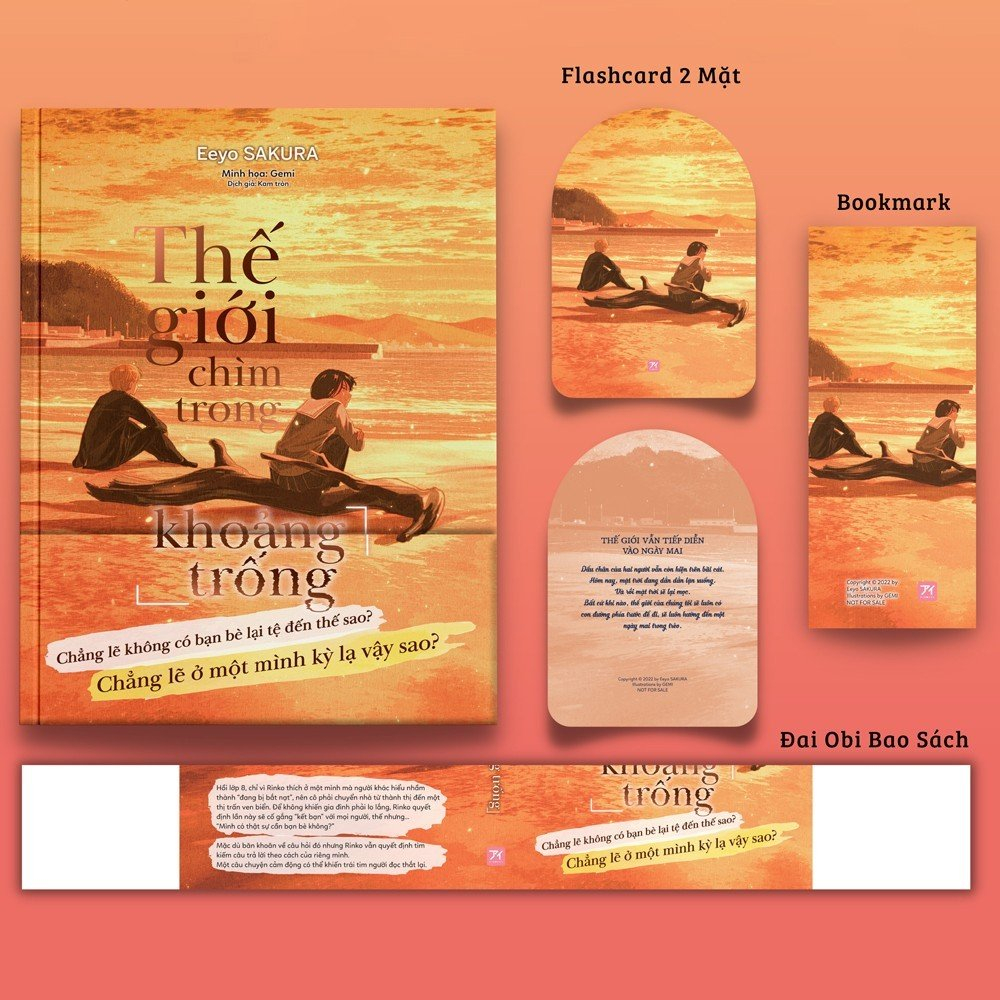 thế giới chìm trong khoảng trống - tặng kèm bookmark + flashcard 2 mặt + đai obi bao sách - Ảnh 2