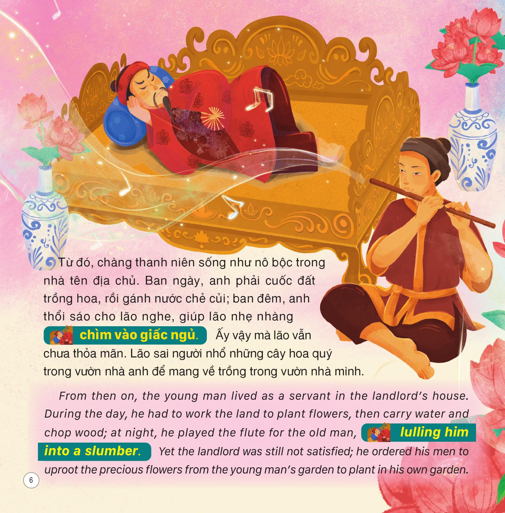 Truyện Cổ Tích Việt Nam - Sự Tích Hòn Trống Mái - Song Ngữ Việt-Anh - Ảnh 8