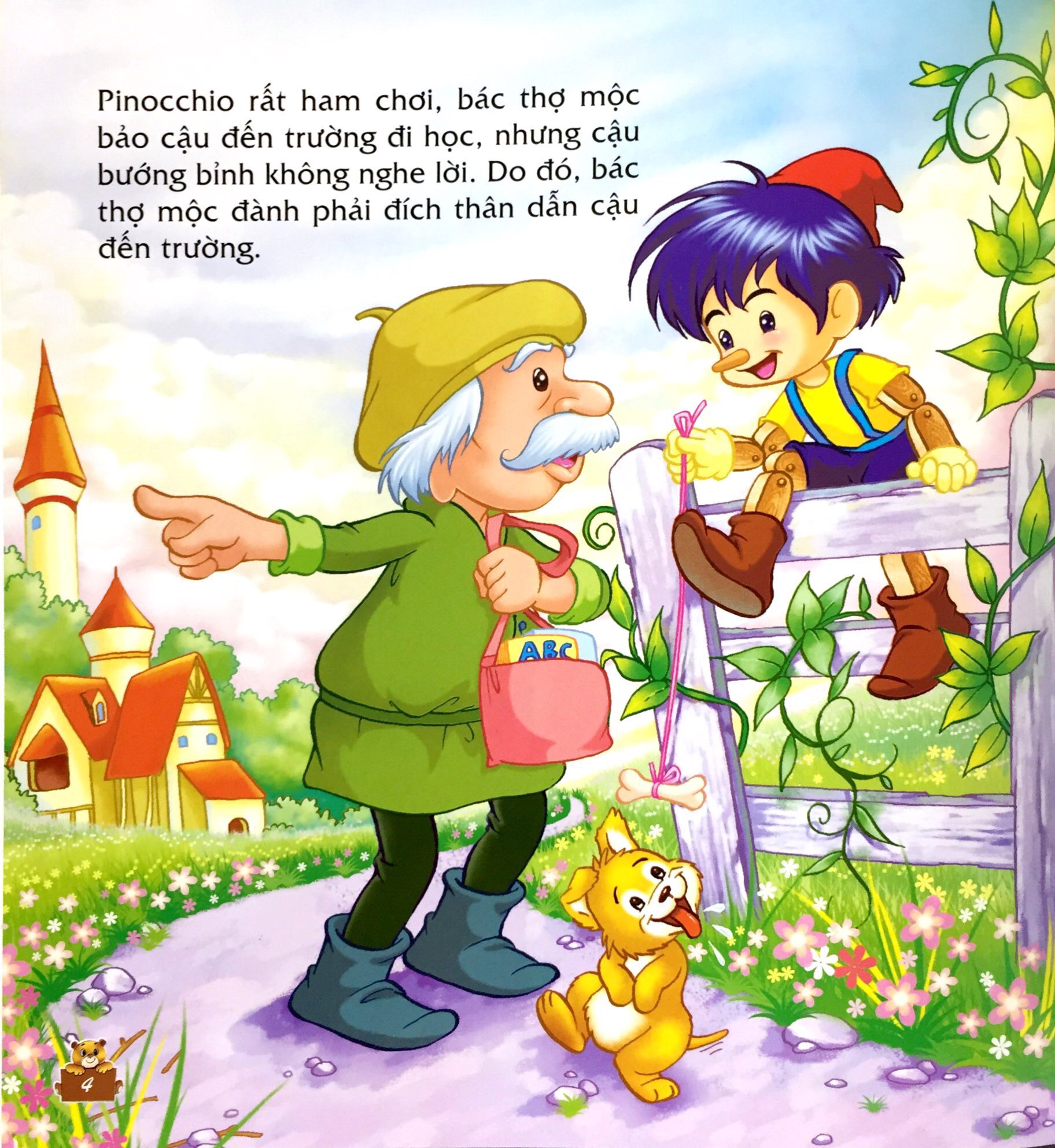 truyện kể cho bé trước giờ đi ngủ - ngày xửa ngày xưa: cậu bé người gỗ pinocchio - Ảnh 5