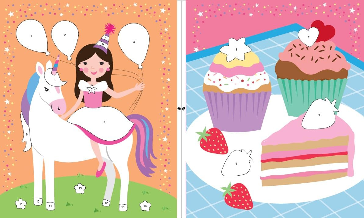 unicorn magic - sticker art activity book - Ảnh 3